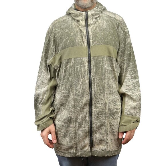 MARITHÉ + FRANÇOIS GUIBAUD Oversized Green White Designer Jacket sz L - Picture 4 of 10